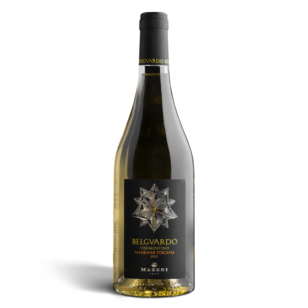 Вино Маззеі Бельгуардо Верментіно Маремма Тоскана 13,5% біл сух 0,75л